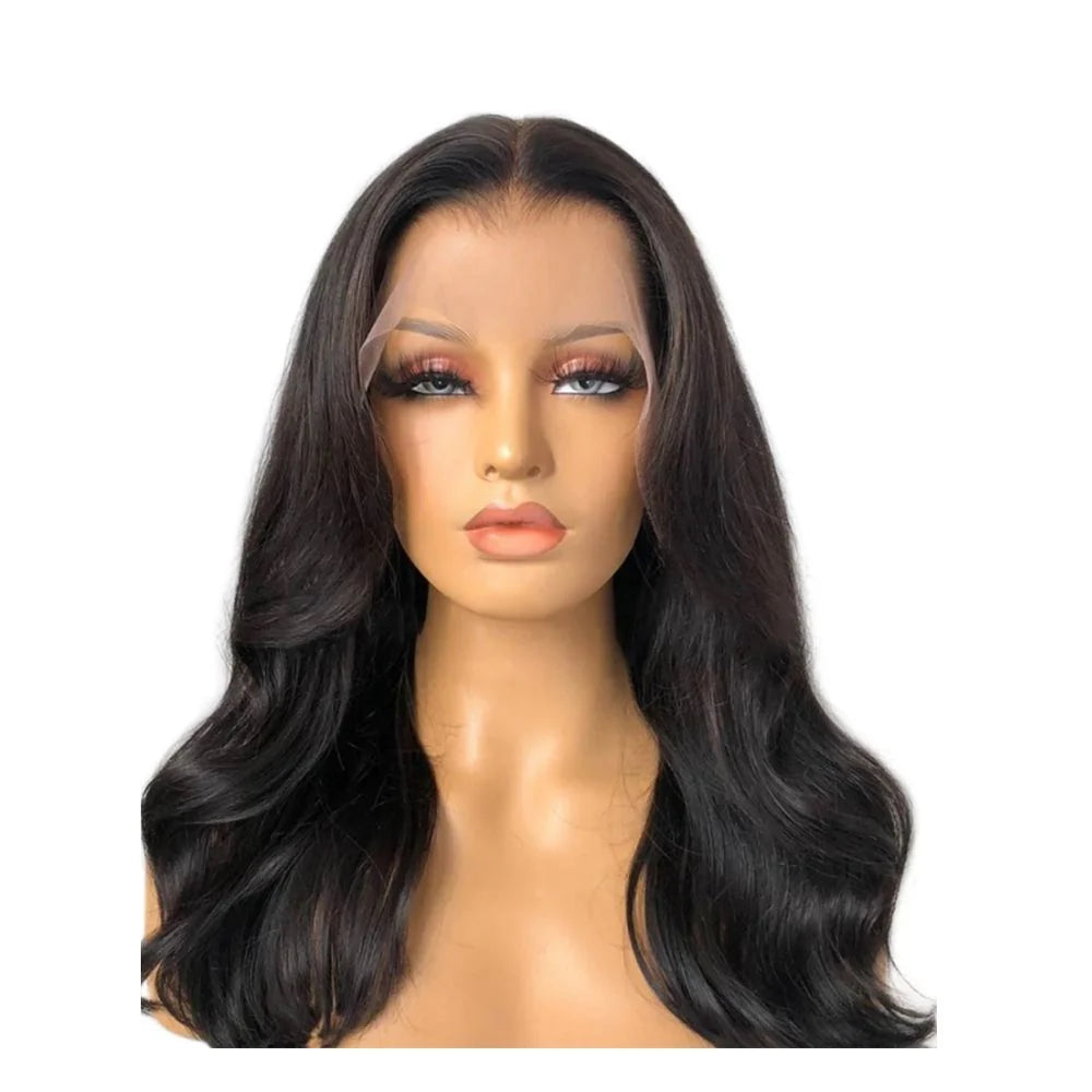 Raw Indian jet black wig