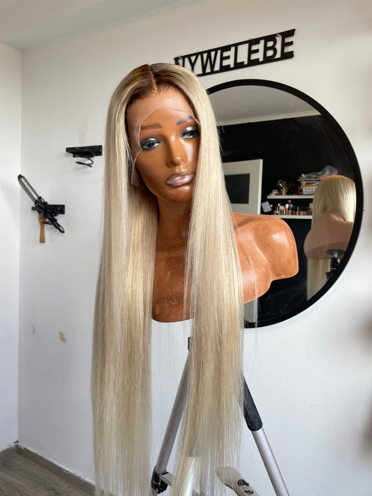Blonde lace wig
