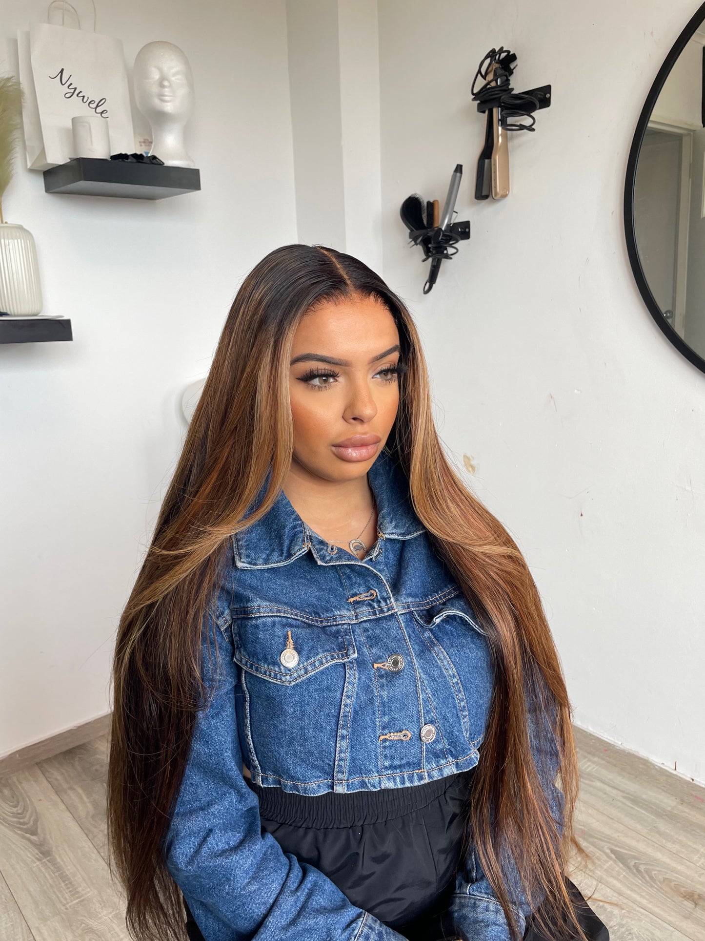 Highlight lace wig