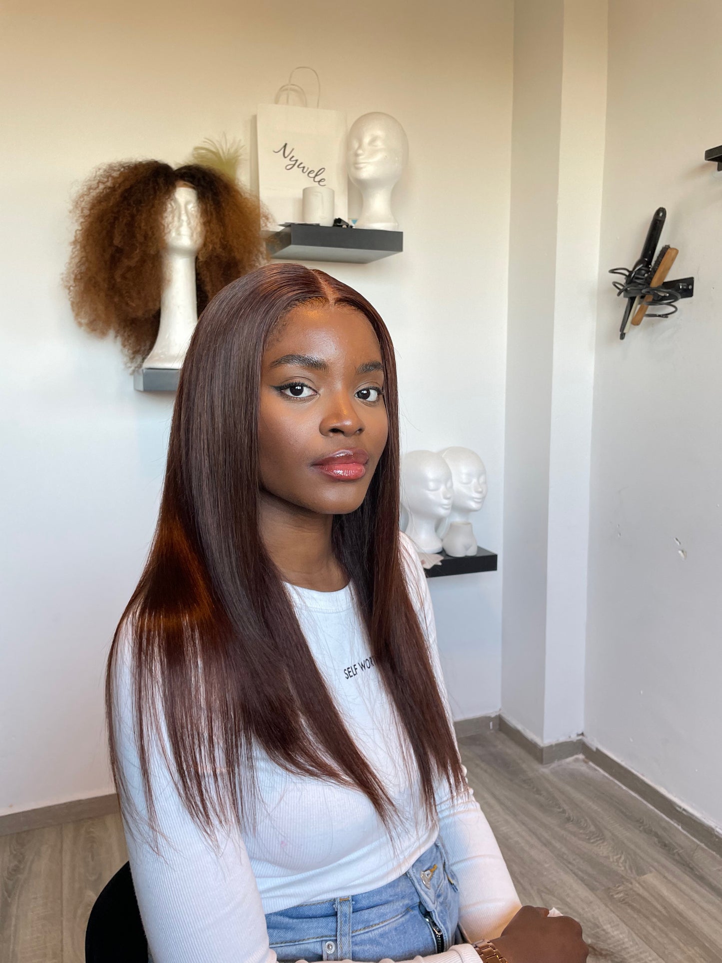 Chocolat lace front wig