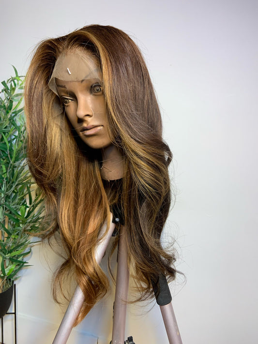 Toffee lace wig