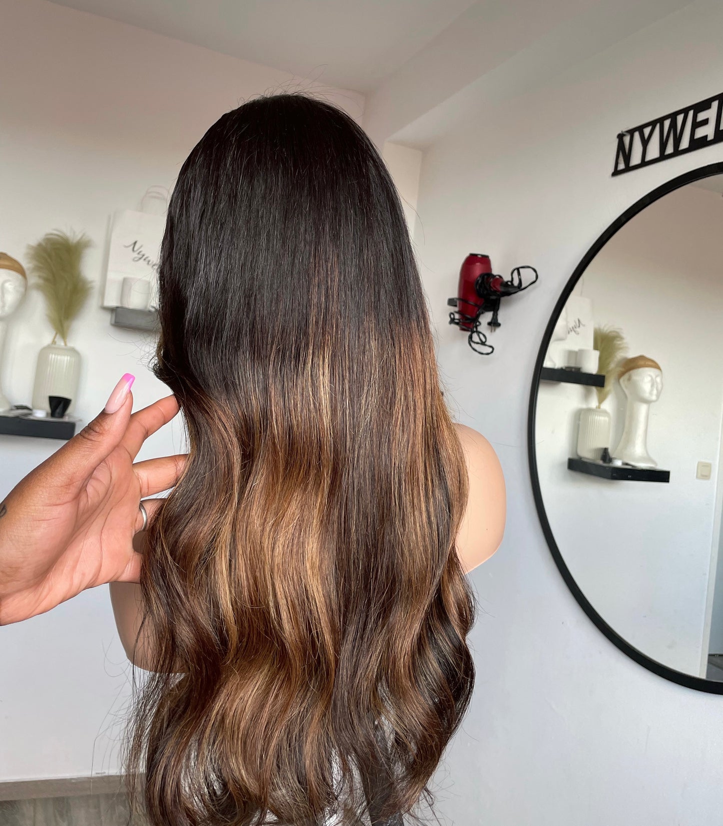 Balayage closure wig