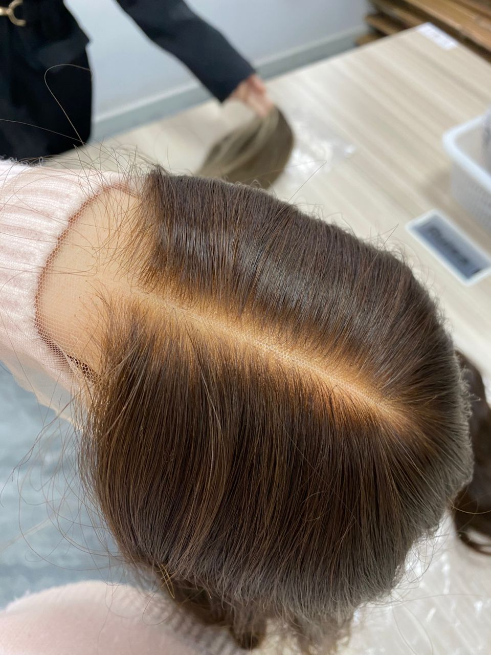 Chestnut closure wig