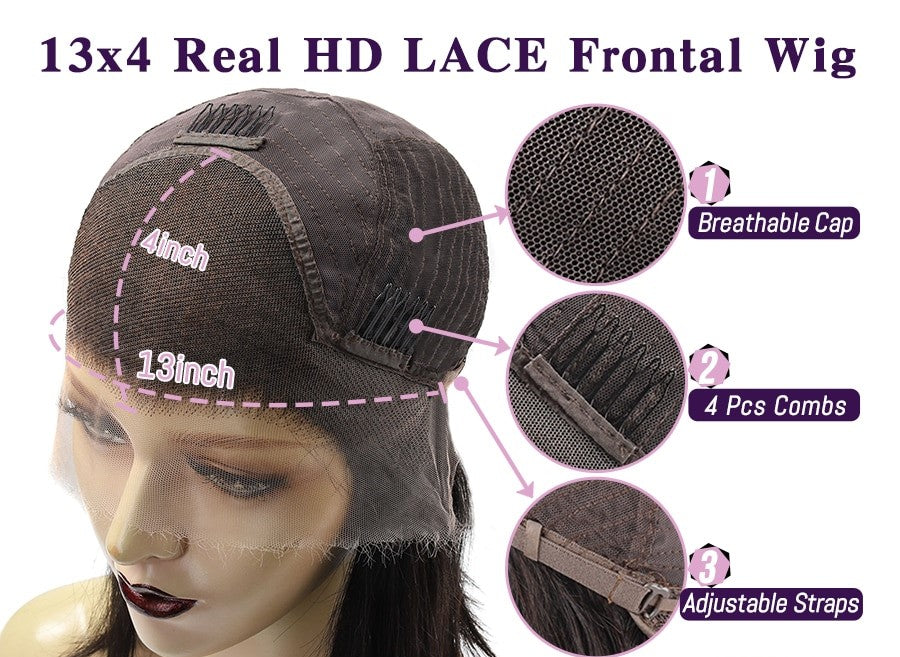 Black lace wig