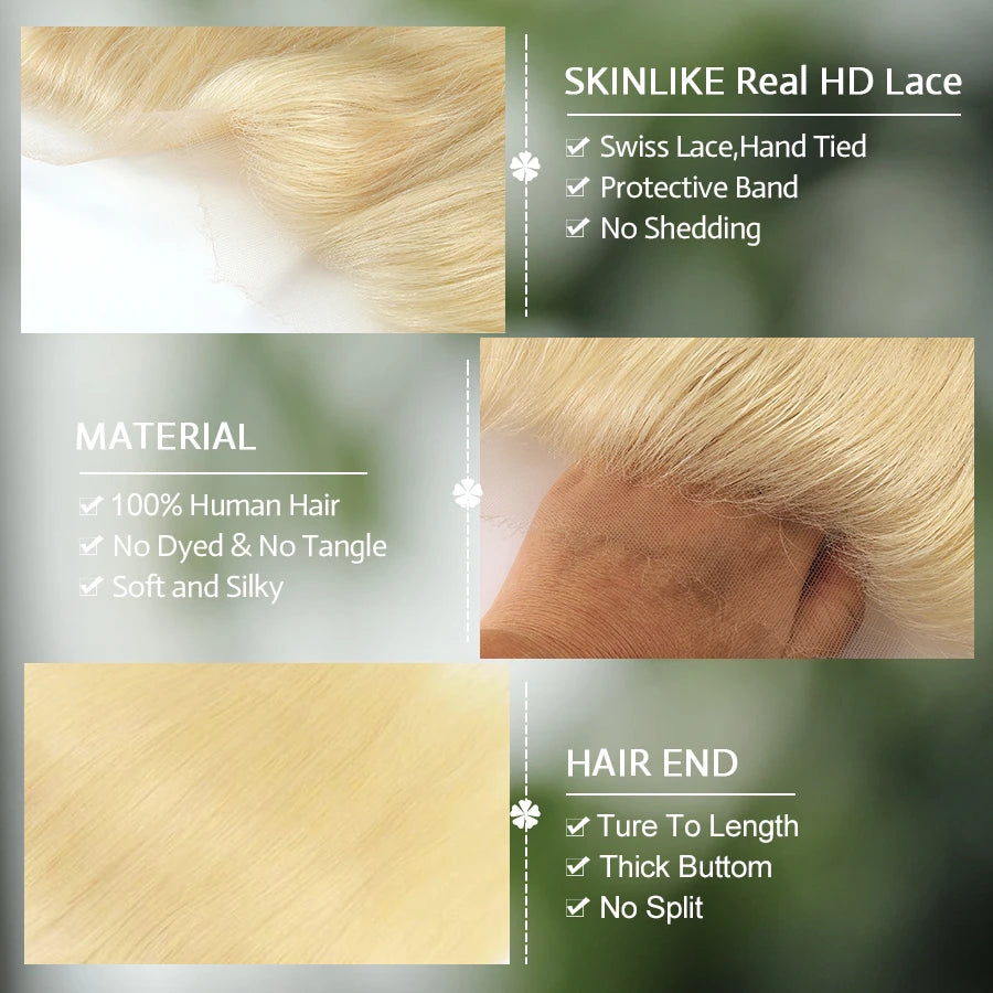 Blonde HD lace frontal